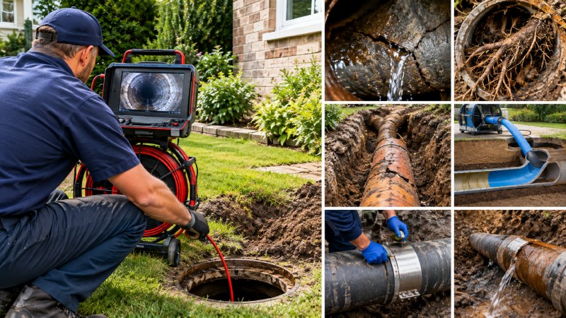 burst sewer pipes